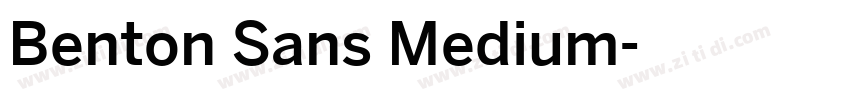 Benton Sans Medium字体转换